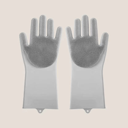 Eversoulpet Silicone Pet Grooming Gloves Double-Sided Dog Bathing Scrubber Cat Massage Brush for Deshedding and Deep Cleaning